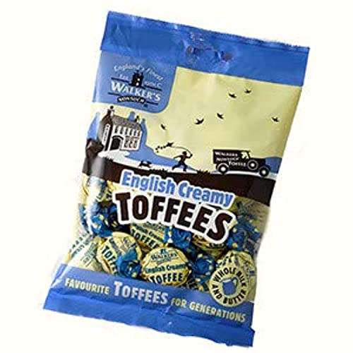 Walkers' Nonsuch English Creamy Toffees | with Whole Milk & Butter | Imported from UK | Traditional British Sweets | Classic English Toffee | 5.29 Oz (150g)