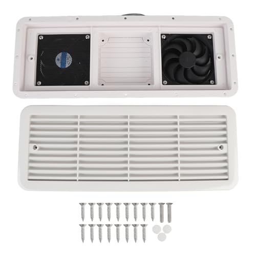 CFTGIW 12V RV Ventilador de Ventilación Lateral Ventilador de Ventilación Bidireccional Ventilador de Refrigeración Ventiladores de Salida de Entrada de Aire para Autocaravana Remolque