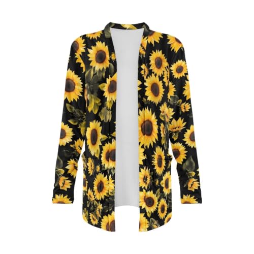 Image of Womens Open Fron Cardigan Sweaters Long Sleeve Tops Daily Coats