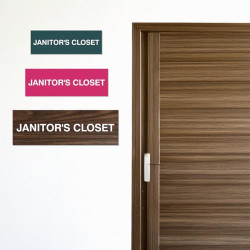 Plaque Armoire de Concierge 3" x 9" pour Identifier Rapidement vos Locaux - 3