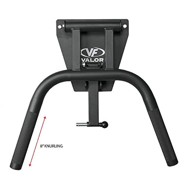 Valor Fitness Wall Mounted Dip Station Bars - Space Saver - Foldable Home Gym Workout Equipment - 350 lb. Capacity