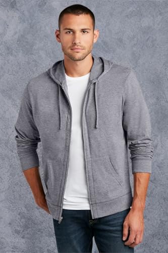 District Jersey Full-Zip Hoodie XL Dark Heather Grey3
