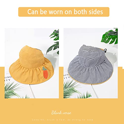 Sombrero de playa para niños con protección solar y visera abierta 4