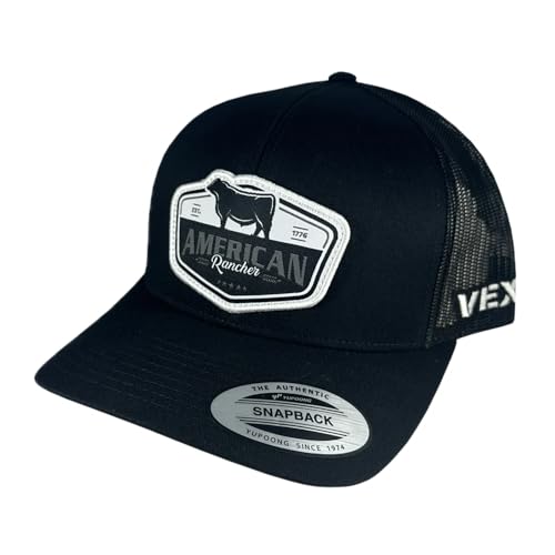 Image of Vexil American Rancher Adjustable Snapback Western Lifestyle Rodeo Southwest Inspired Meshback Hat