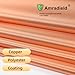 Amradield Pure Copper Fabric Blocking RFID/RF-Reduce EMF/EMI Protection Conductive Fabric- Prevent from Radiation/Singal/WiFi Golden Color 78