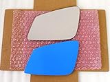 Fit Over Auto-Dimming Mirror Glass with FULL SIZE ADHESIVE for Various BMW Models Driver Side View Left LH - Check size in description