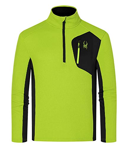 Image of Spyder mens Bandit 1 /2 Zip Fleece Ski Mid Layer Sweater Jacket