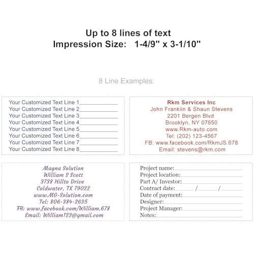 Aprilzoth 3678 Xx-Large Size Custom Self-Inking Stamp Customized Return Address Stamp thumb #1