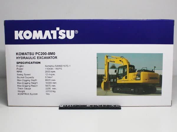 Amazon.co.jp: △超希少！ミニチュア 1/43 コマツ KOMATSU 油圧