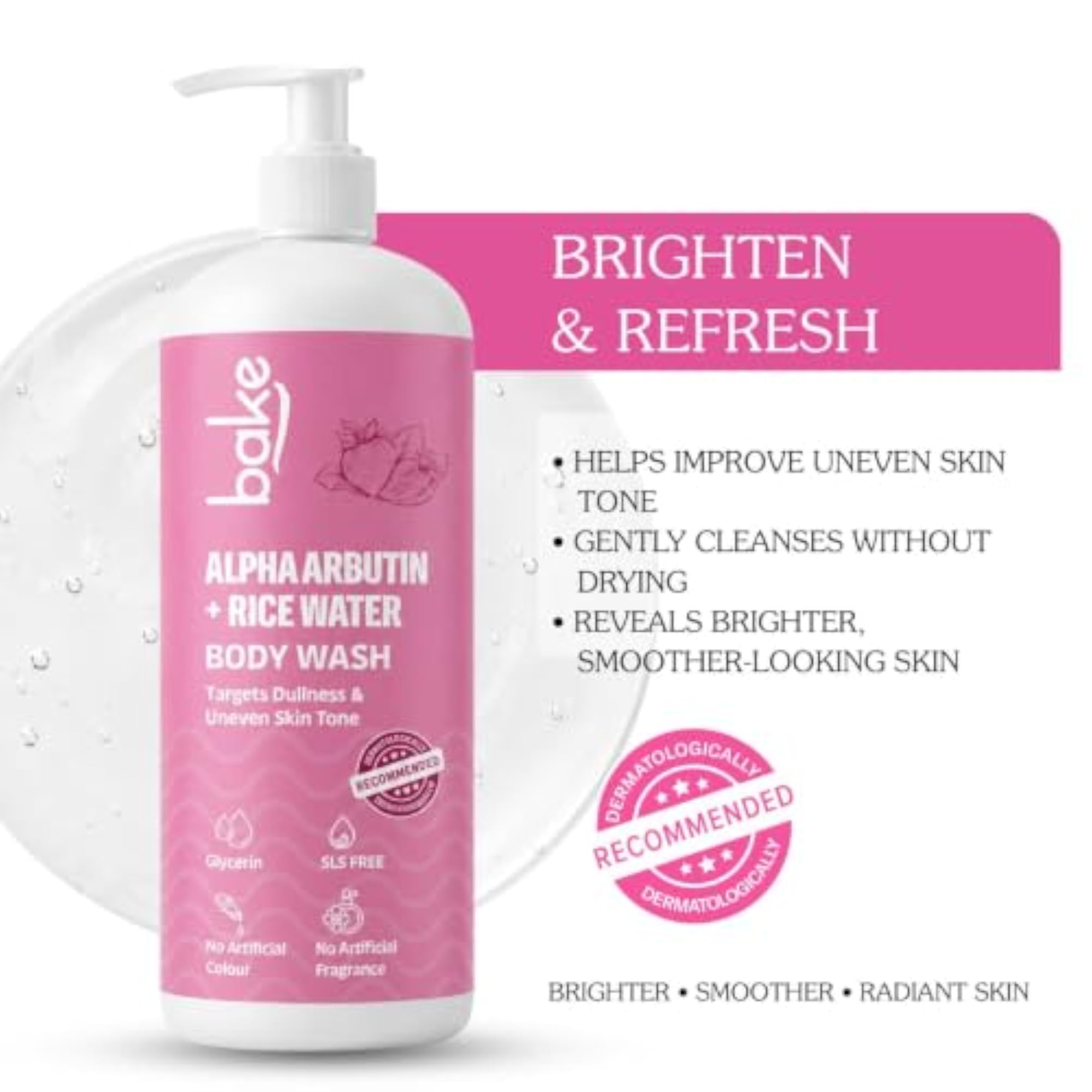 Alpha Arbutin & Rice Water Brightening Body Wash