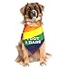 Dog Fashion Living- I Got 2 Dads Gay Pride Dog Bandana