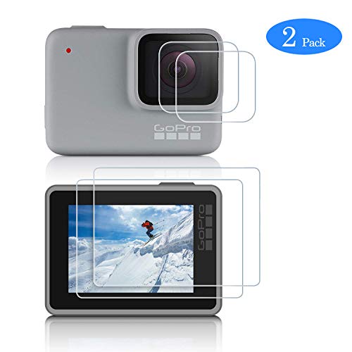 GoPro Hero 7 White Screen Protector for GoPro Hero 7 Silver Waterproof Tempered
