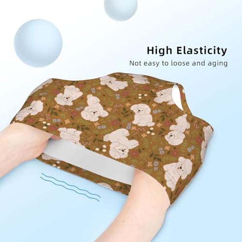 Cute Poodles And Flowers Girls' Underwear Soft Cotton Little Girls Panties Comfort Briefs4