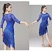 Royal Blue,L,Lace Salsa Cha Cha Performance Costume Fringe Latin Dance Dresses Women's Tango Dance Outfits with Shorts