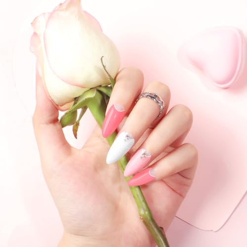 COSCELIA 40PCS Gel Nail Polish Set, 36 Spring Summer Colors Gel Polish Set with Glossy Matte Sliver Top Base Coat Nude Red Brown White Blue Pastel All Seasons Colors Soak Off Gels Gifts for Women