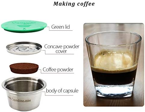 Miniatura 4 de Apto para cápsulas de café Dolce Gusto, cápsulas de cápsulas de café reutilizables de acero inoxidable, filtro de cápsulas de café recargable