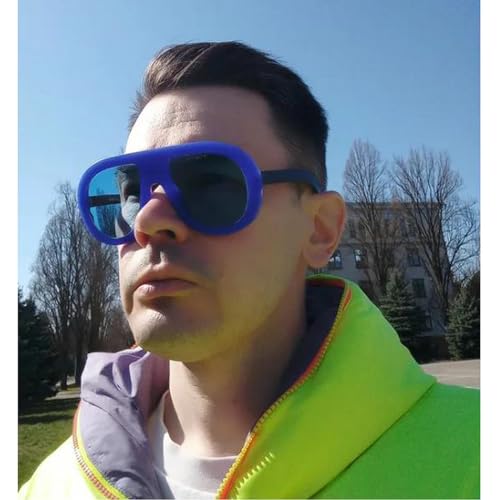 Image of Popular Fashion Pilot Sunglasses Women Retro Chunky Designer Men Punk Gradient Shades UV400 Oversized Sun Glasses