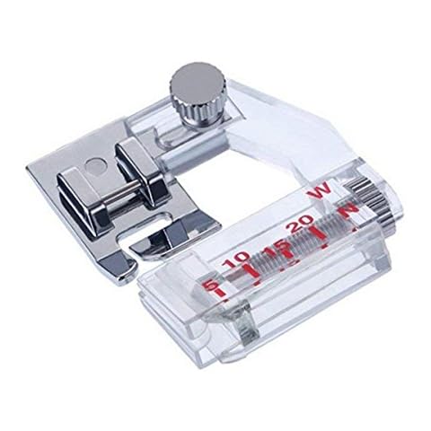5mm to 20mm Adjustable Bias Binder Binding Foot for All Low Shank Snap-On Singer, Brother, Babylock, Euro-Pro, Janome, Kenmore, White, Juki, New Home, Simplicity, Elna and More Cover
