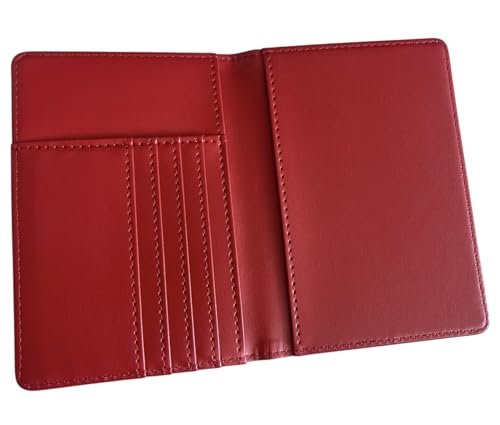 Delta 1913 Sigma Theta Red Passport Cover Holder Vegan Leather2