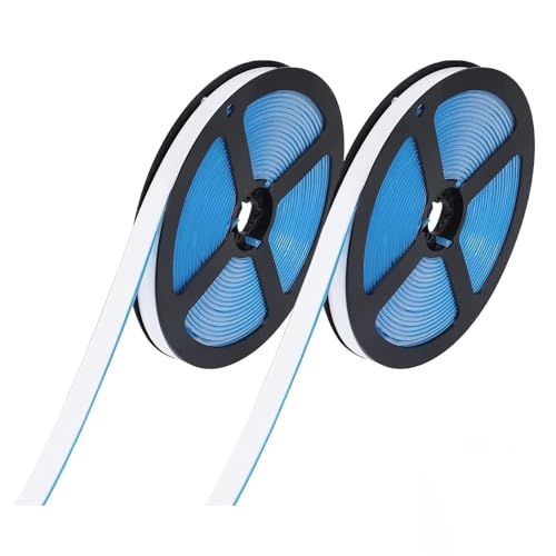 2PCS Ceramic Tile Mildewproof Gap Tape: 6m Bath Sealant Strip, Bathroom Sealant Tape, Self-Adhesive Waterproof Sealing Tape for Sealing and Decorating Corners,Tile, Sink, Baseboard