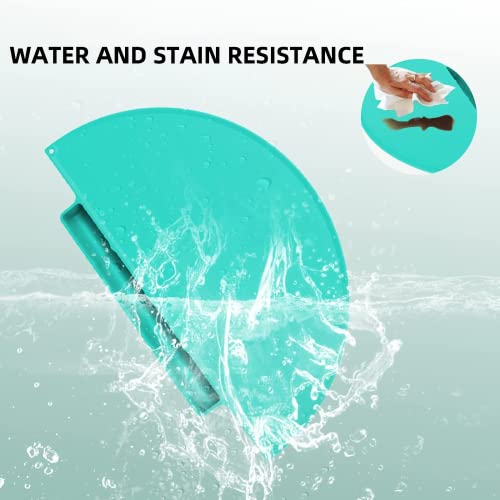 Dgitaor Silicone Suction Placemat For Toddlers, Non-Slip Kids Placemats For Dining Table, Baby Placemat With Food Cathing Pockets & Non-Slip Suction, Dishwasher Safe, Small & Large, Wathet (Wathet) #TOP3