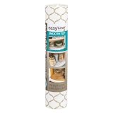 Duck Brand EasyLiner Smooth Top Shelf Liner - Non Adhesive Shelf Liner for Cabinets, Drawers, Pantry, Bathroom, Kitchen - Taupe Quatrefoil, 12 in. x 10 ft. – view 1