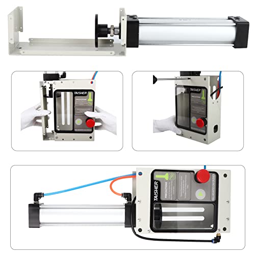 Taisher Wall Mounted Can Aluminum Can Crusher，Eco-Friendly Recycling Tool，Heavy Duty Pneumatic Cylinder Soda Beer Can Crusher，Automatic Discharge #TOP3