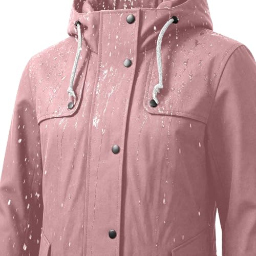 Chaqueta impermeable de mujer transpirable que soluciona los días de lluvia 4