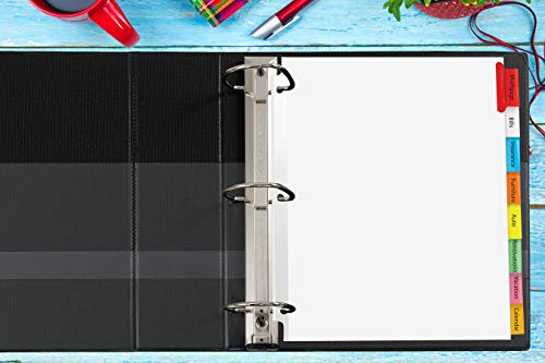 Avery Big Tab Insertable Dividers for 3 Ring Binders, 9" x 11", 8 tabs, Multi-Colour, 1 Set, (11222) image 5