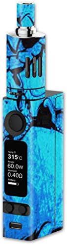 MightySkins Skin for Joyetech eVic VTC Mini – Blue Skulls | Protective, Durable, and Unique Vinyl Decal wrap Cover | Easy to Apply, Remove, and Change Styles | Made in The USA