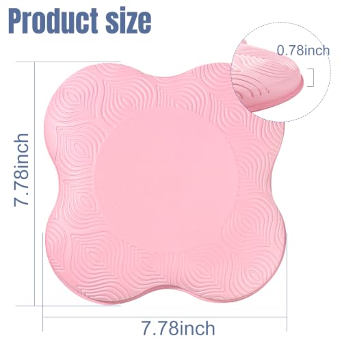 Image of Yoga Knee Pads 2 Pack, Foam Kneeling Cushions - Non-Slip Pilates Knee Pad Cushion & Wrist Support - Portable Workout Knee Pads for Meditation, Kneeling, Balance, Floor, Pilates,Yoga
