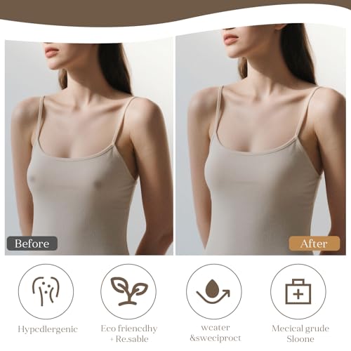 Moulyan Nipple Covers for Women – Reusable Sticky Silicone Nipple Covers,Seamless Nipple Cover with Travel Box4