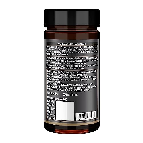 MuscleBlaze Koshaveda Ashwagandha 500mg (60 Tablets) | Ayurveda for Performance, Ayush Approved, High Strength Potent Formula | Boost Muscle Mass & Strength, Enhance Immunity - Image 7