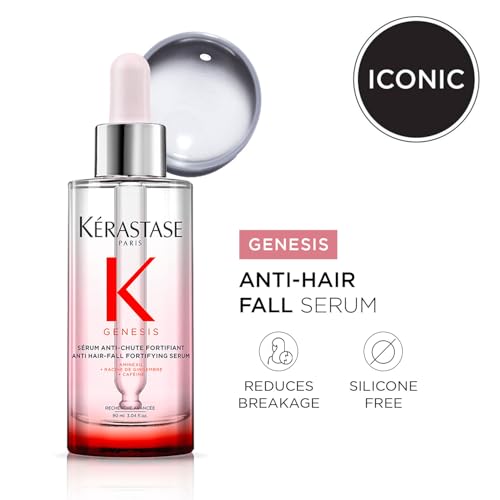 Image of Kerastase Genesis Anti-Hair Fall Serum 90ml | Hair Serum for Hair Fall Control | Strengthens Hair | Infused with Aminexil 1.5%, Ginger Root & Caffeine (Pack of 2)