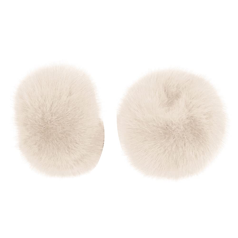 Beaupretty Ärmel Aus Wolle Mit Kunstfell - Stylische Armstulpen Für Damen In Dunkelgrau