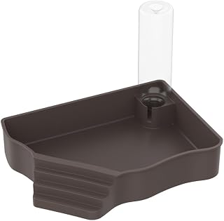 Flushbay Automatic Reptile Water Dispenser with Ramp - Extra Large Corner Feeder Bath for Bearded Dragons, Turtles, Geckos, Snakes & Lizards
