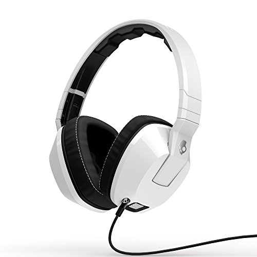 Skullcandy Crusher Headphones with Built-in Amplifier and Mic, White