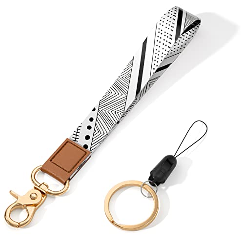 Image of Wrist Lanyard Key Chain, Wristlet Strap Keychain Holder for Women Men Car Keys Wallet Card Phone