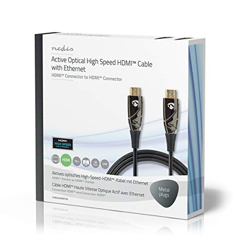NEDIS Active Optical High Speed HDMI Cable With Ethernet, 10m, Black - Image 2