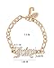 Juicy Couture Gothic Logo Pendant Bracelet for Women 7.5