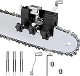 🧰PREMIUM-MATERIAL: Le couteau à chaîne de l'affûteur de chaîne pour tronçonneuse est fabriqué en alliage d'aluminium de haute qualité et en acier inoxydable, qui sont durables et faciles à transporter.