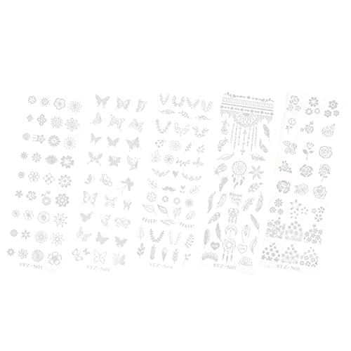 Beaupretty Placa de estampagem de unhas, placa de estampagem de unhas, placas de estampagem de arte