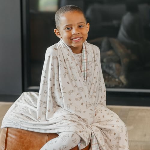 Image of Copper Pearl Jumbo 3-Layer Baby Blanket: Soft Baby Quilts for Boys and Girls | Breathable, Cozy, Toddler Blanket | Baby Quilt for Newborns | 60x72 Premium Material | Dylan