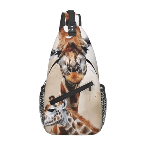 Morrales de tipo Sling Bag unisex negro para viaje miniatura 1