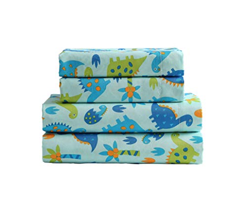 Kute Kids Super Soft Sheet Set - Baby Dinosaurs - Brushed Microfiber For Extra Comfort (Twin) #TOP1