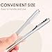 2 Pack Small Metal Tongs, Kitchen Tongs 6 Inch Stainless Steel Restaurant Grade Serving Tong for Buffet, Salad, Ice, Cooking Utensils, Appetizer