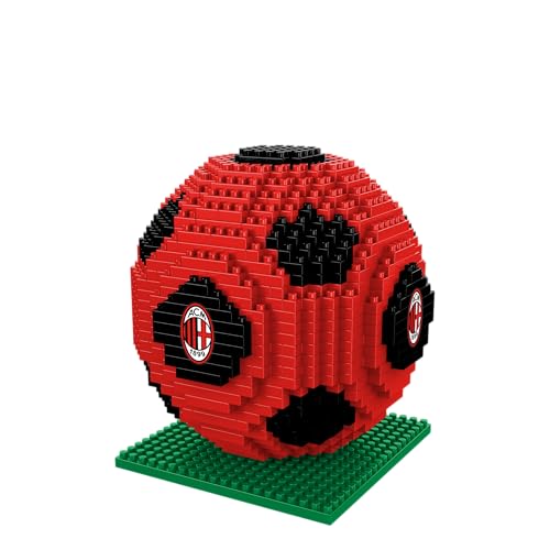 FOCO Offizielles Lizenzprodukt AC Milan BRXLZ-Steine 3D-Fußball BAU-Set 12+ yo