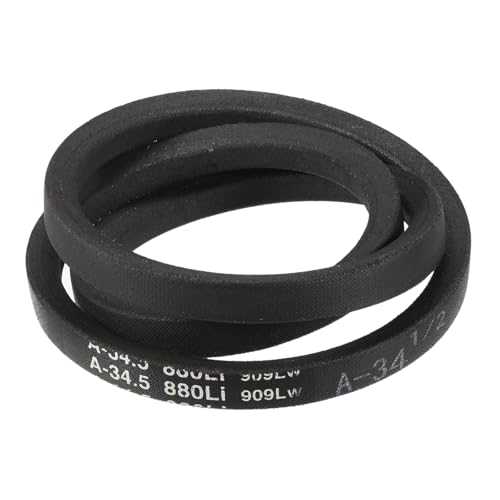 Image of uxcell A34 1 /2 Classic Wrapped V-Belt, 36 inch Outside Circumference Wrapped Industrial Rubber V-Belt A Profile V-Belt for Industrial Machinery Equipment, Black