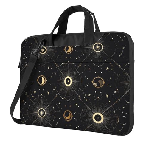 Bolsa para Portátil Geometric Stars Moon 14" Impermeable miniatura 1