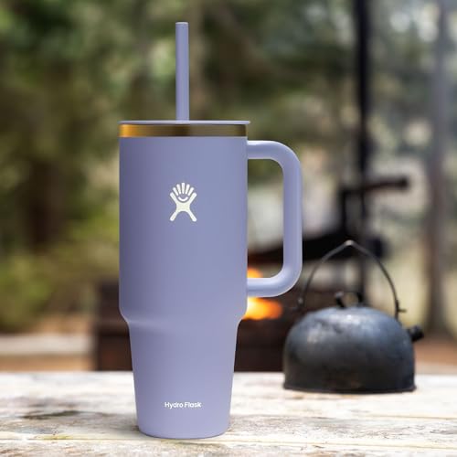 Hydro Flask 40 Oz Travel Tumbler with Handle, Lid and Straw - Insulated Stainless Steel in 40 Oz Lupine - image 2